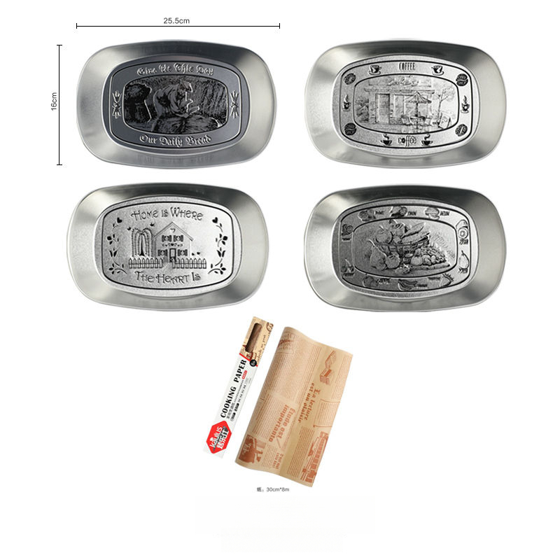 復古馬口鐵小吃盤野餐盤