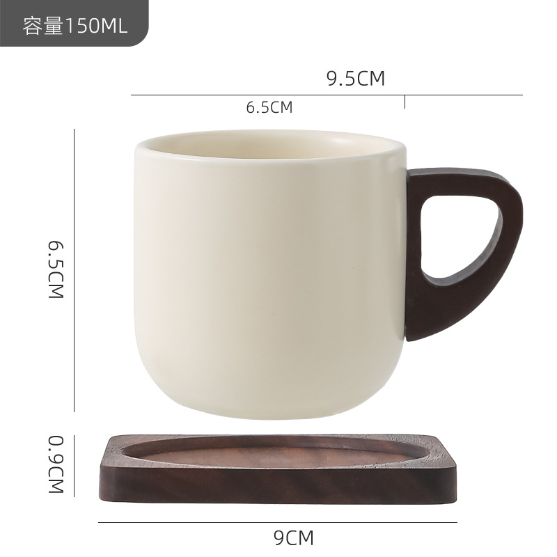 粗陶拿鐵啞光陶瓷咖啡杯