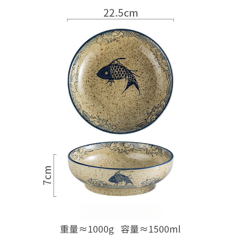 日式和風螺紋碗