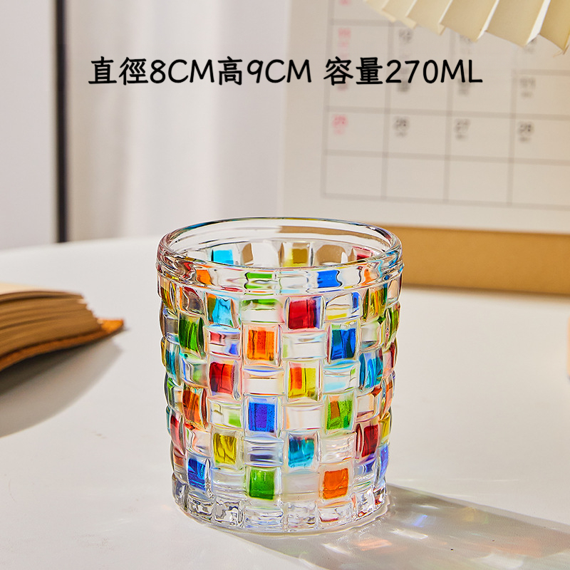 彩色編織彩繪玻璃杯