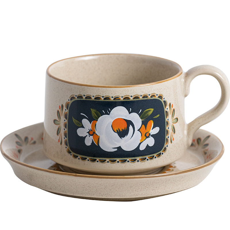 中古複刻陶瓷伴手禮盒咖啡杯碟套裝