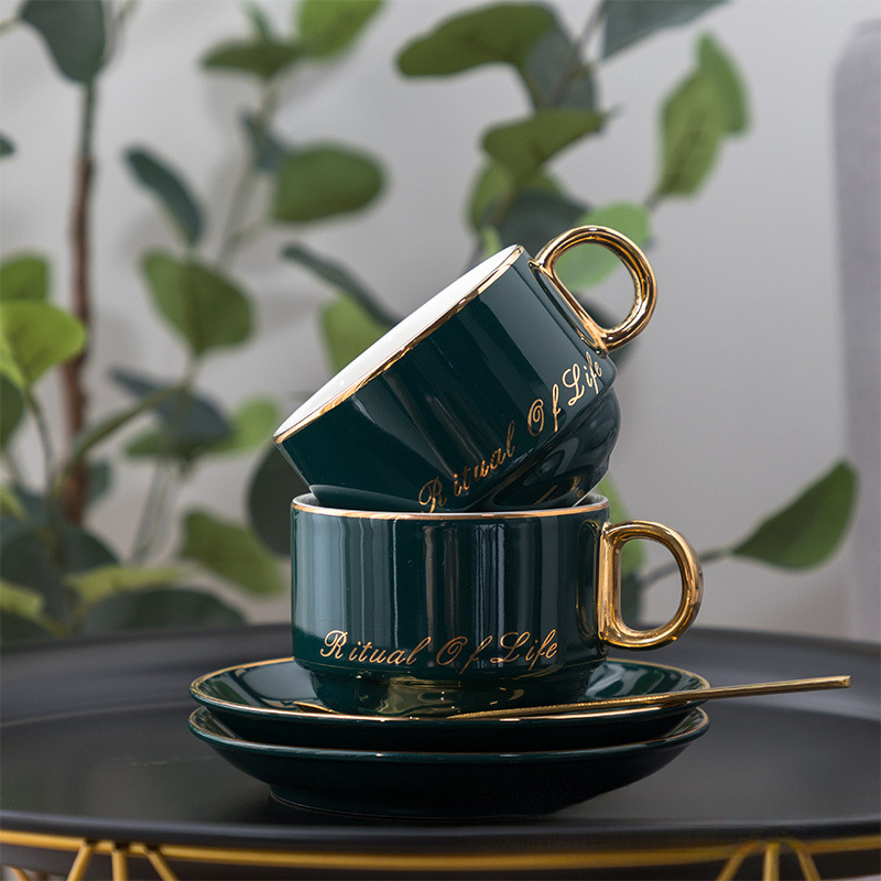 歐式陶瓷咖啡杯碟