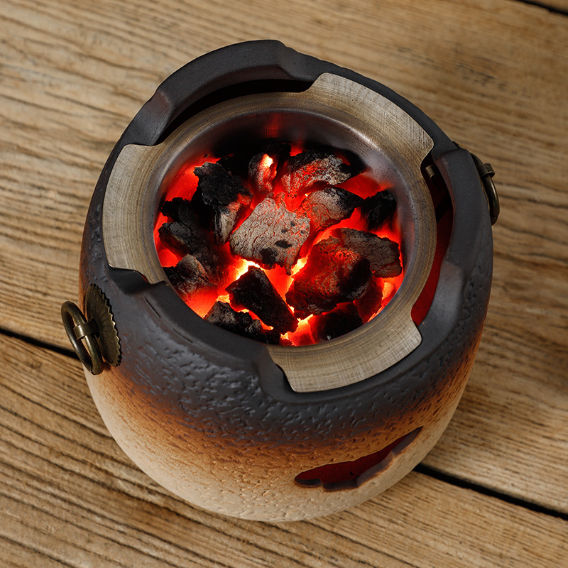 罐罐茶煮茶器炭火圍爐煮茶壺家用室內陶瓷茶具戶外烤茶碳爐子