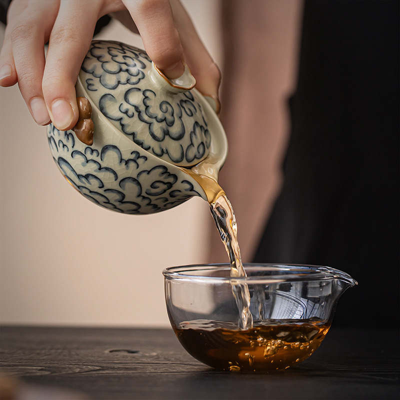 快客杯祥雲旅行茶具便攜式