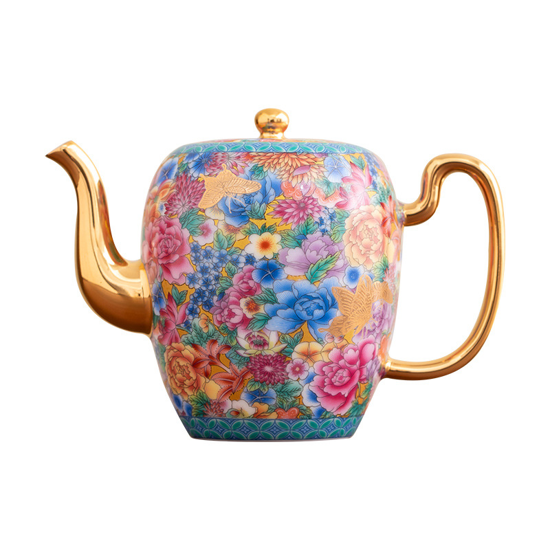 琺瑯彩陶瓷瓊玉壺