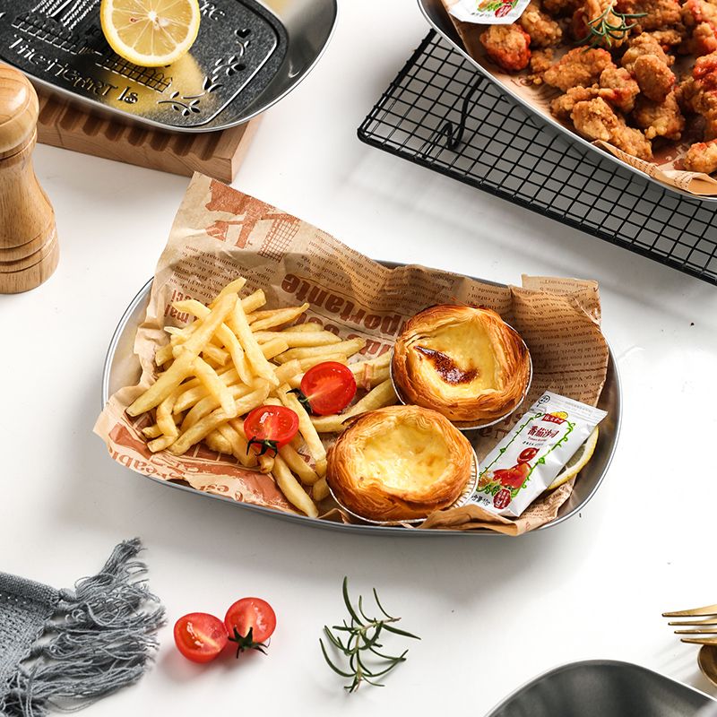 復古馬口鐵小吃盤野餐盤