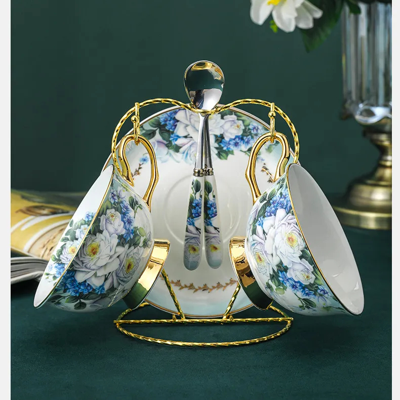 復古英倫咖啡杯套裝