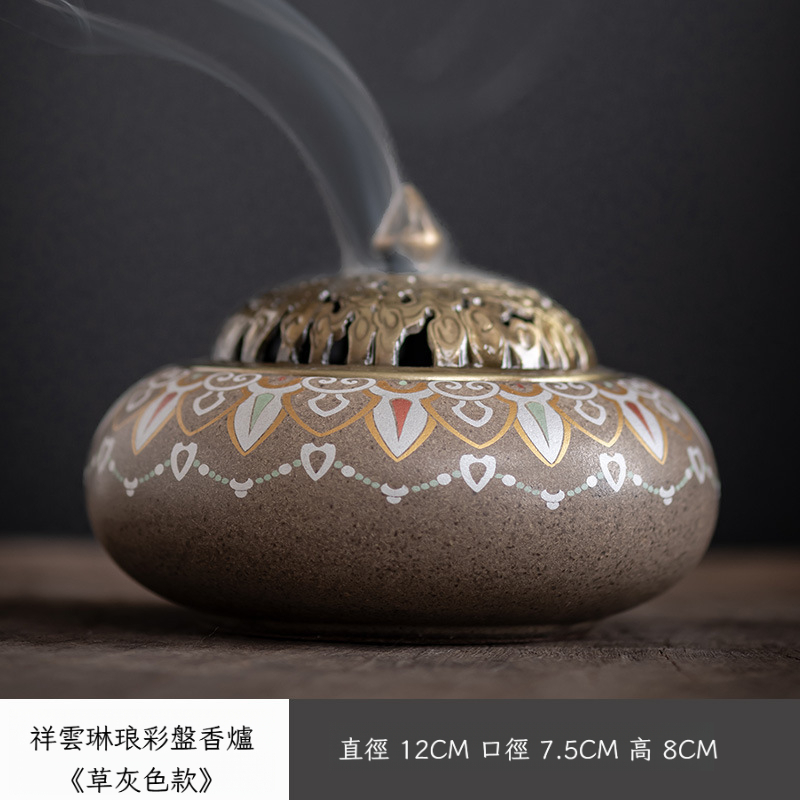 盤香爐琳瑯彩