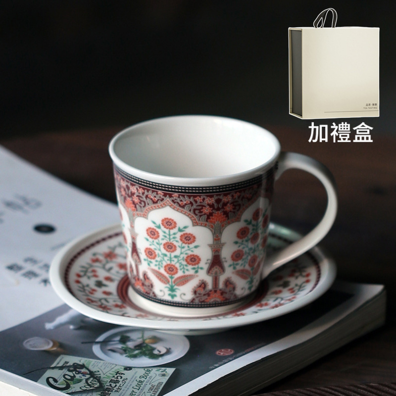 花園咖啡杯碟套組