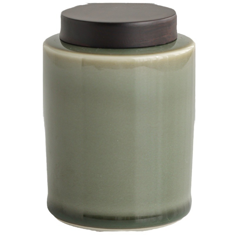 越窯青瓷小茶葉罐