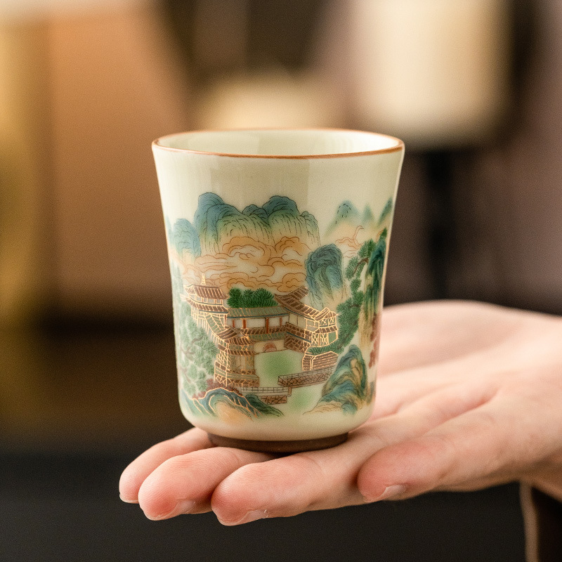 五彩山品茗杯