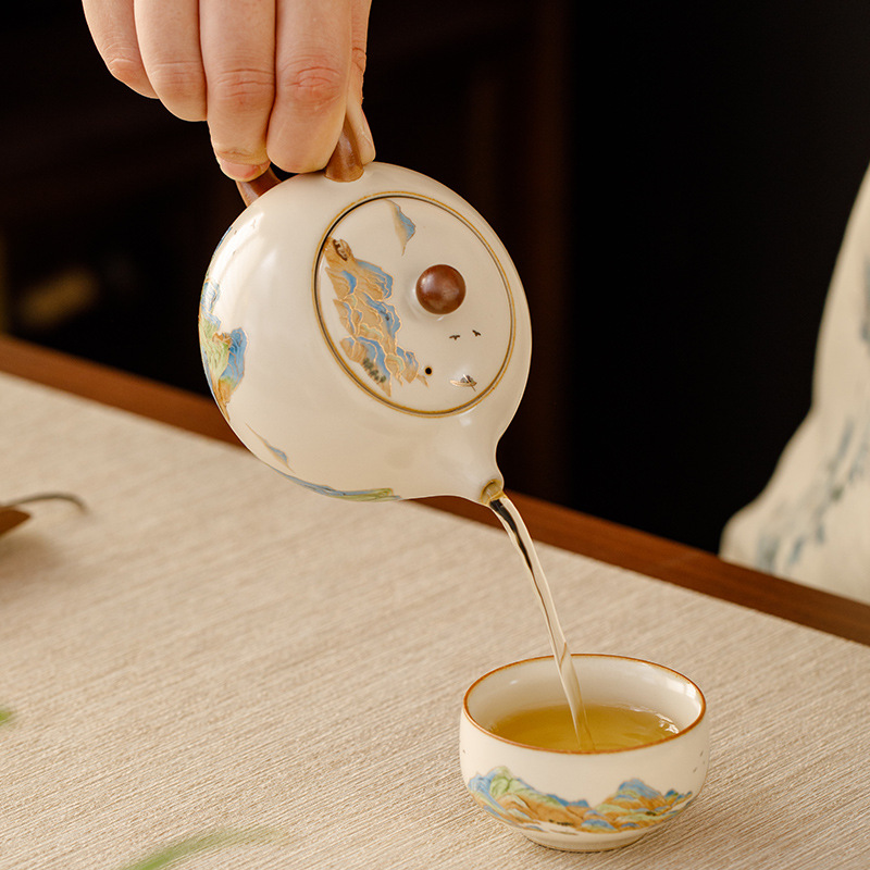 江山汝窯輕奢茶具套裝