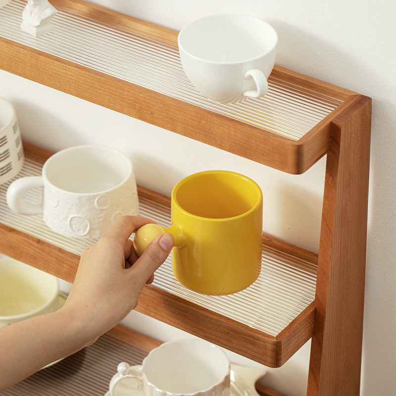 實木高級輕奢杯子收納置物架