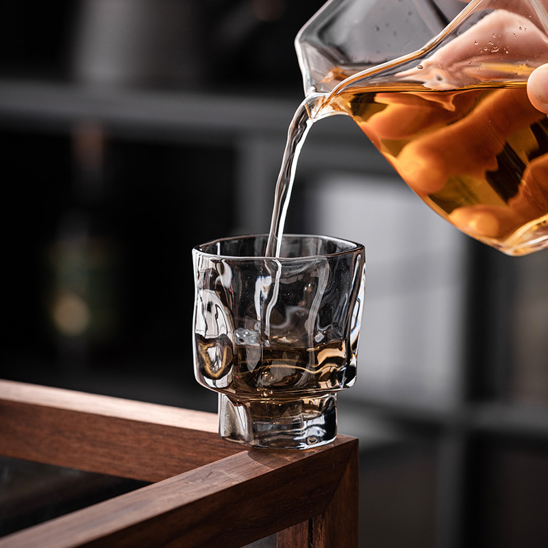 高腳折紙玻璃杯