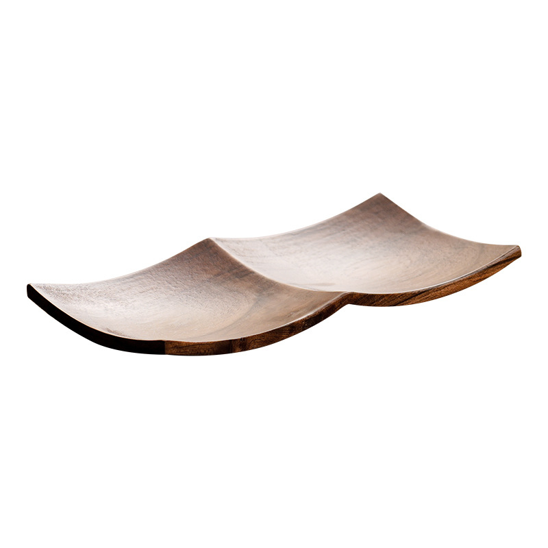 黑胡桃木乾果盤茶杯墊