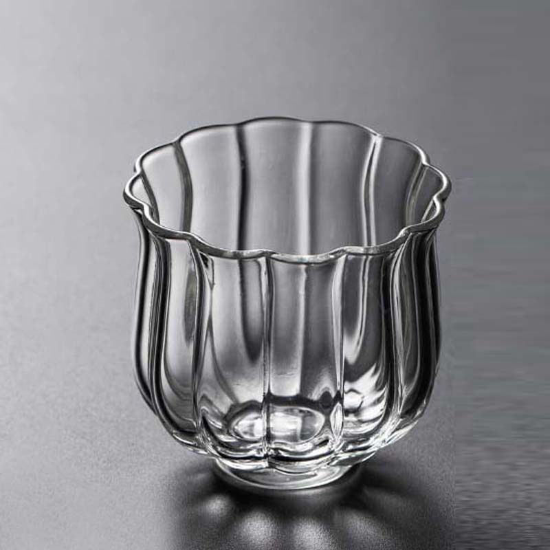 玻璃花瓣品茗杯