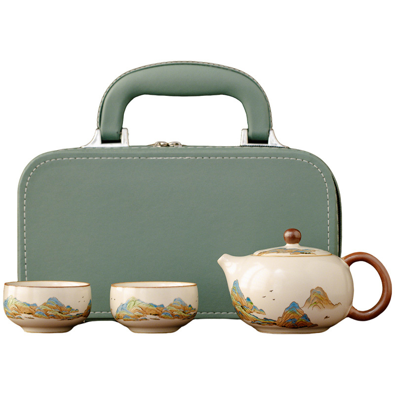 江山汝窯輕奢茶具套裝
