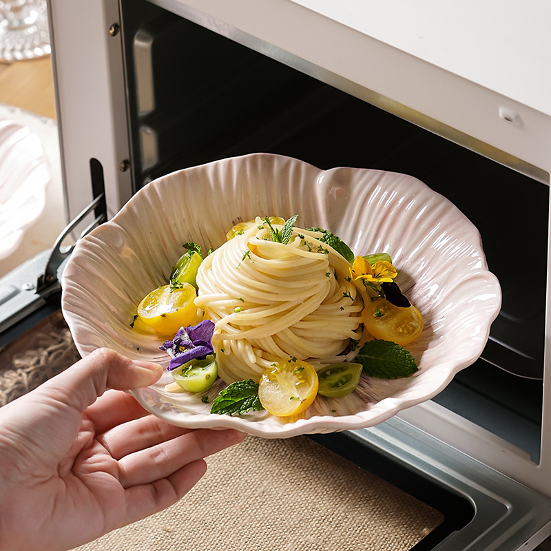 2025新款釉下彩紫色花瓣碗