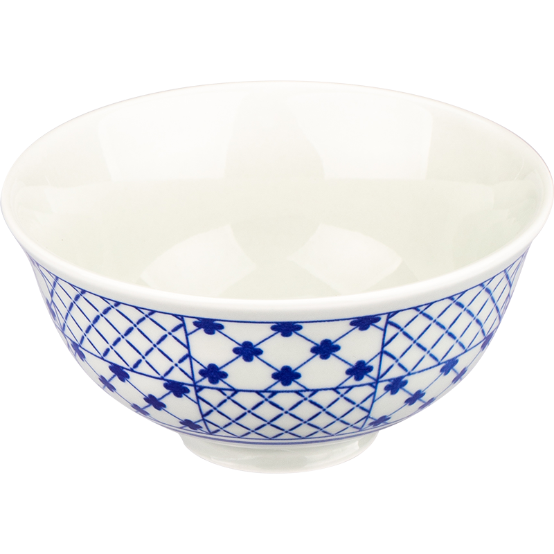 日式家用釉下彩復古斗笠碗米飯碗