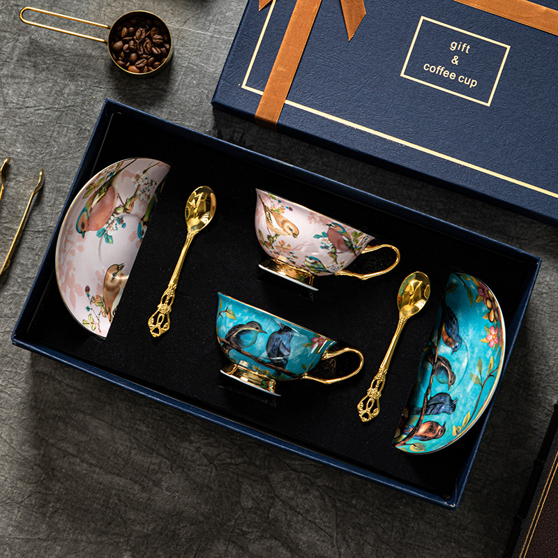 歐式田園風咖啡杯碟