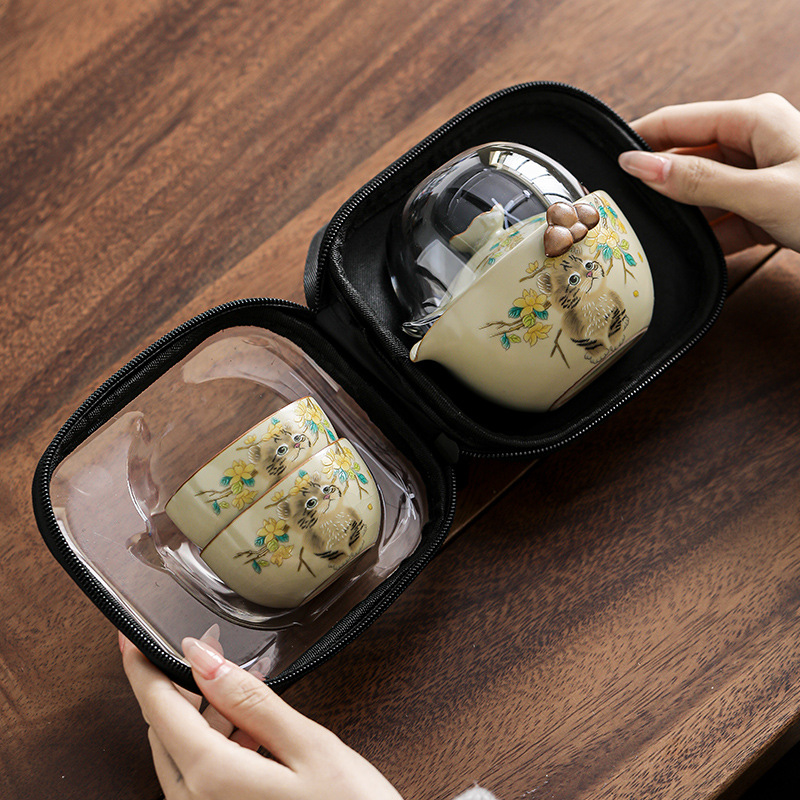 萌貓汝窯快客杯