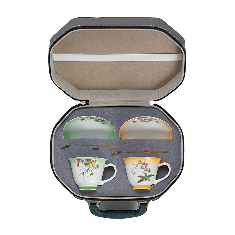 玲瓏花神咖啡杯碟