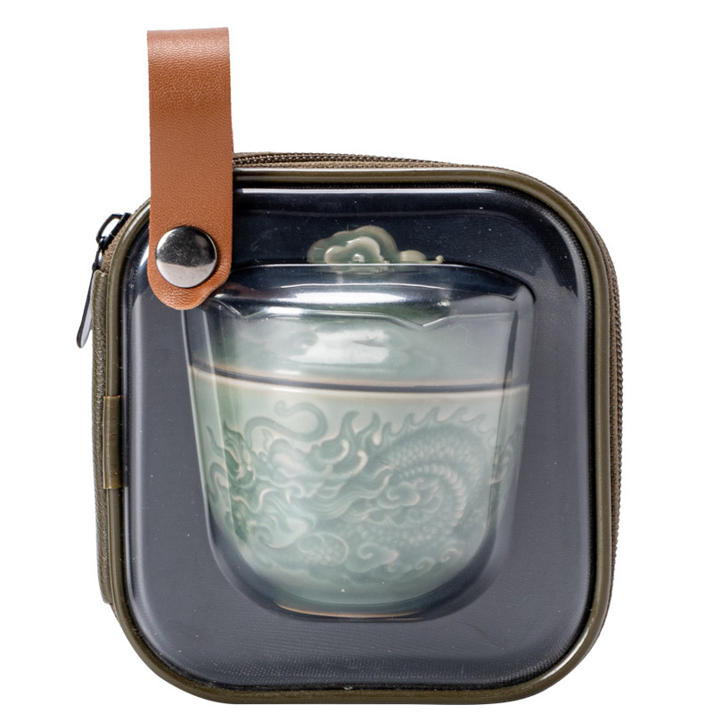 祥雲龍旅行茶杯