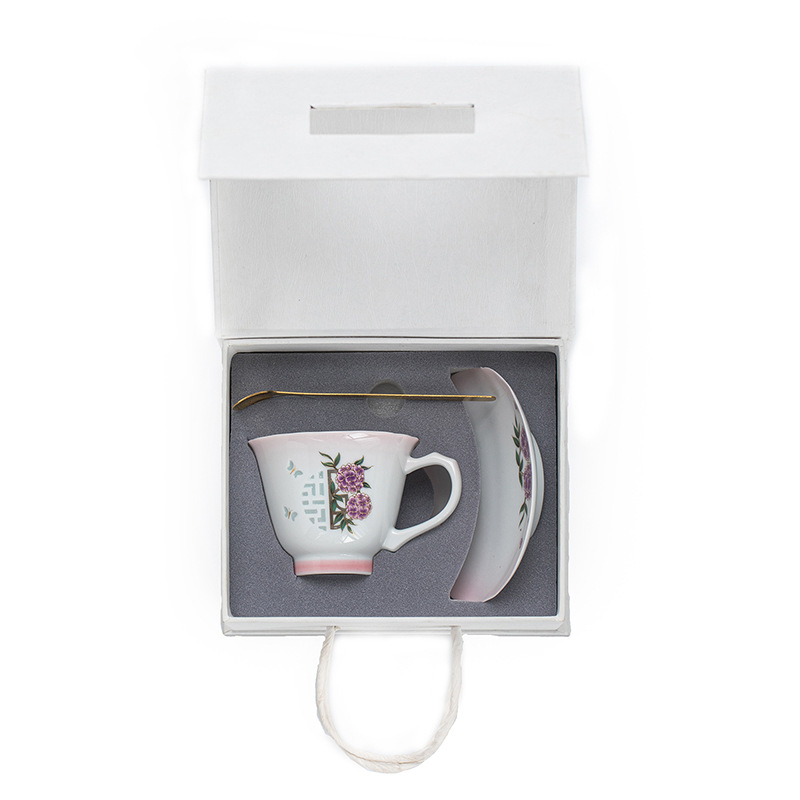 玲瓏花神咖啡杯碟