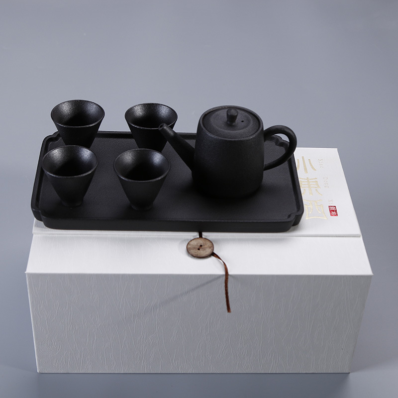 黑陶旅行茶具套裝