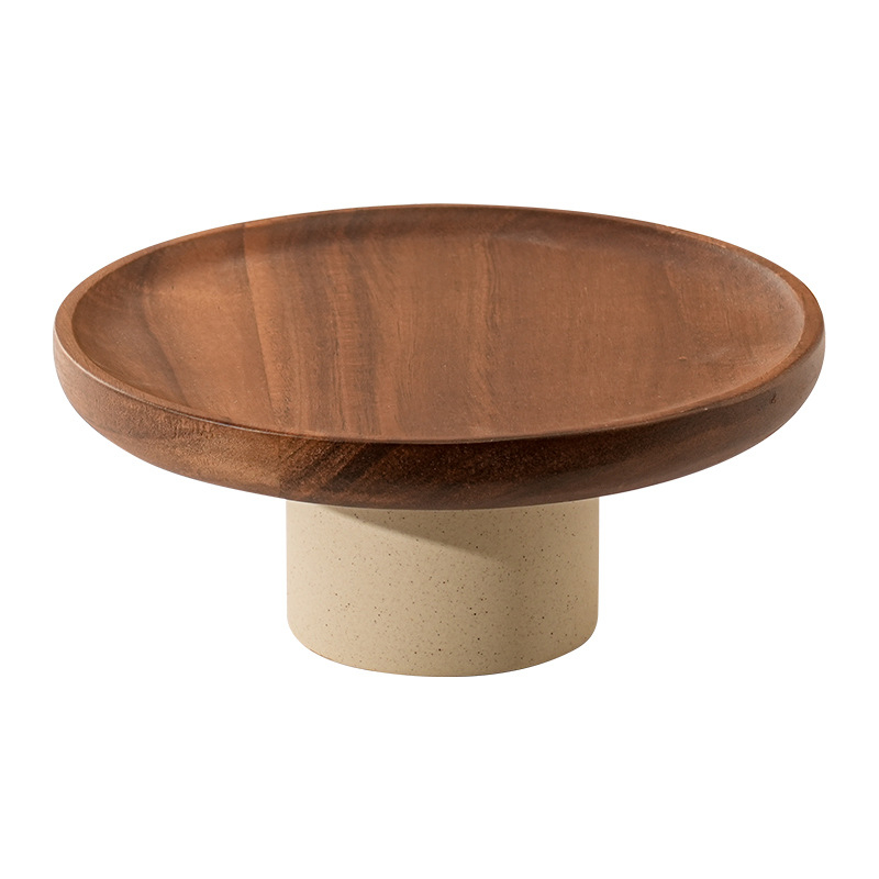 陶土相思木高腳果盤