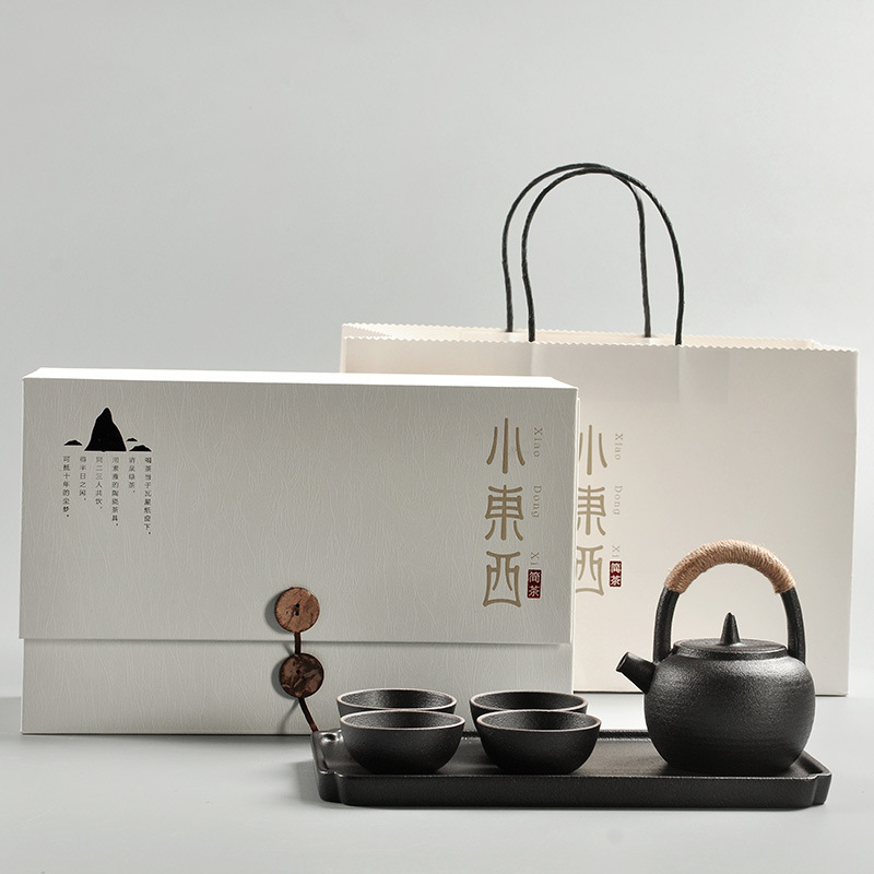 黑陶旅行茶具套裝
