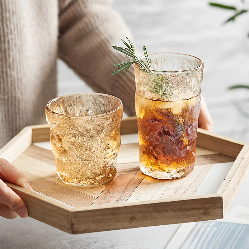 冰川紋玻璃杯