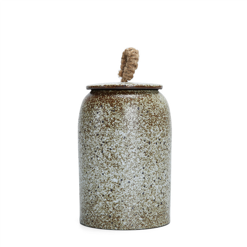 馬克杯漸變釉粗陶茶葉罐