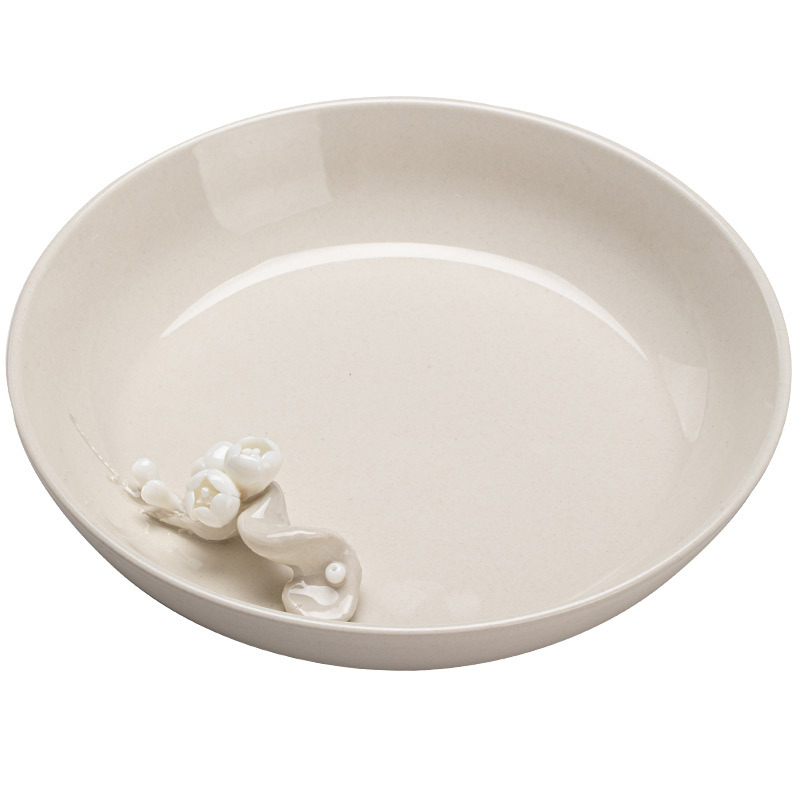 草木灰梅花壺承果盤