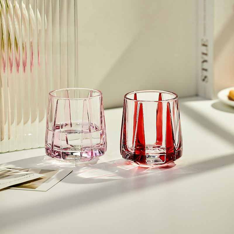 日式劍紋水晶玻璃杯