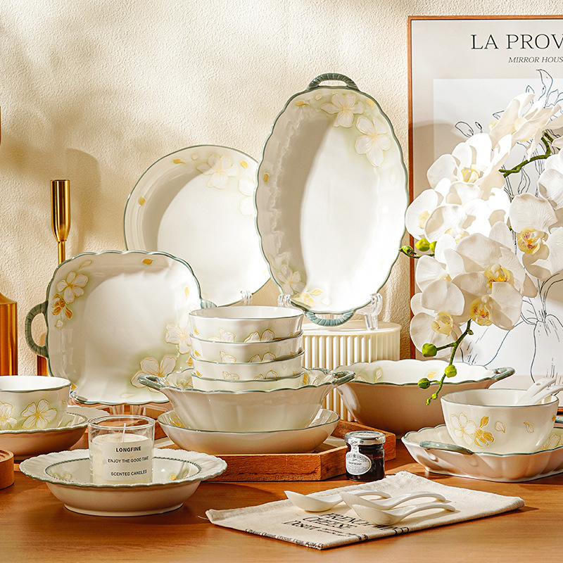 黃金葉釉下彩餐具