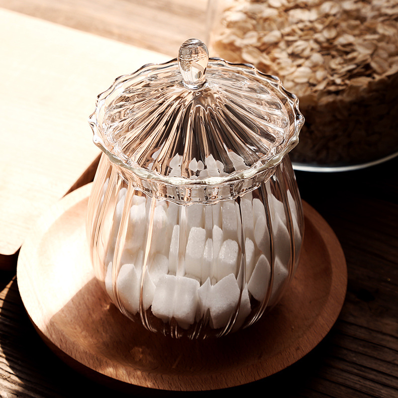 歐式透明方糖罐密封儲蓄罐