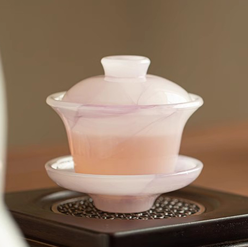 水墨琉璃蓋碗