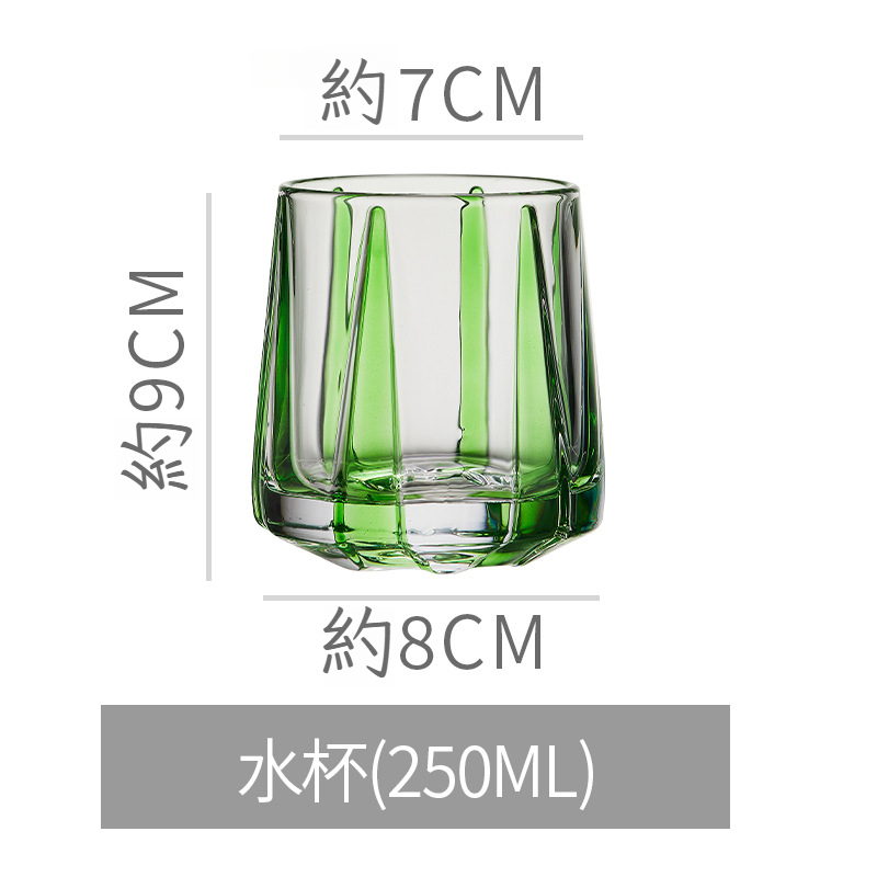 日式劍紋水晶玻璃杯