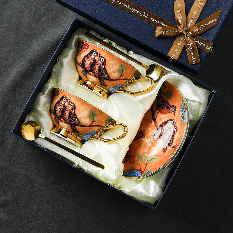 歐式田園風咖啡杯碟套裝