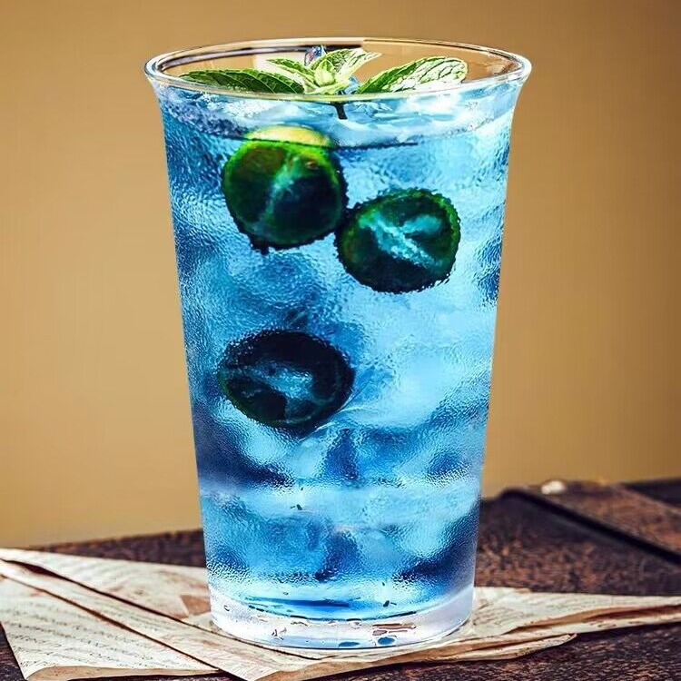 復古易拉罐捲邊拿鐵杯果汁杯