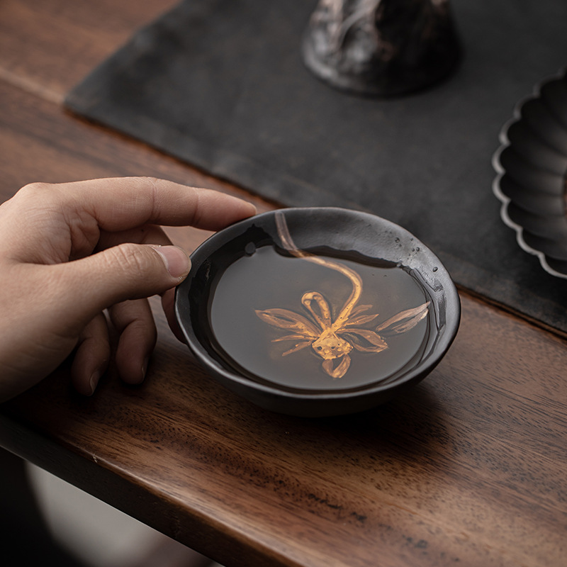 侘寂風手工陶瓷蓮蓬杯