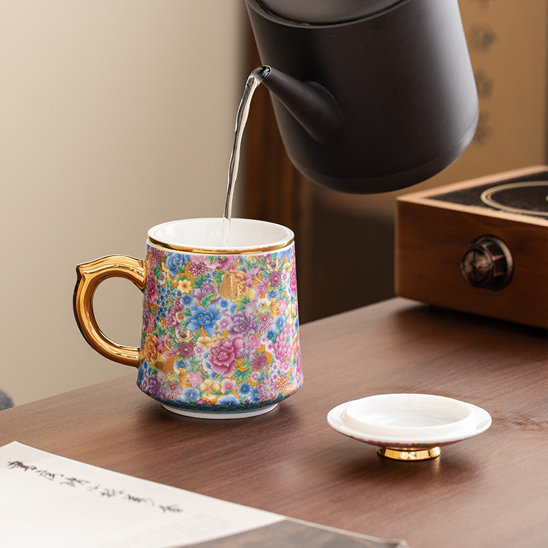 琺瑯彩陶瓷馬克杯