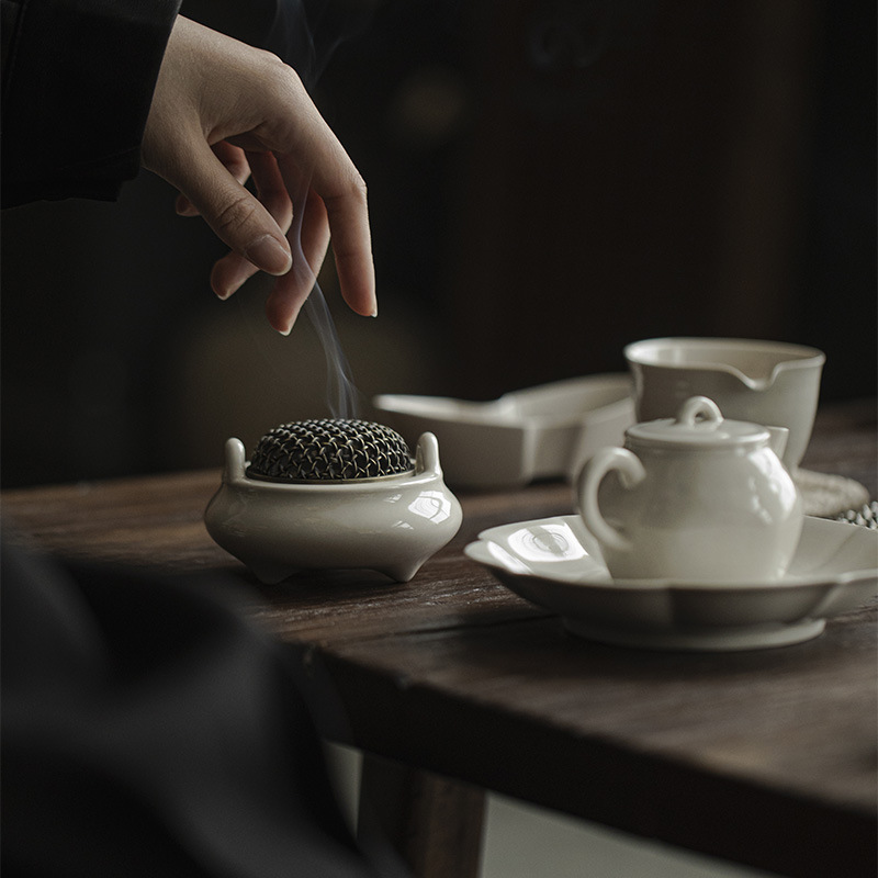 草木灰古泥焚素香爐