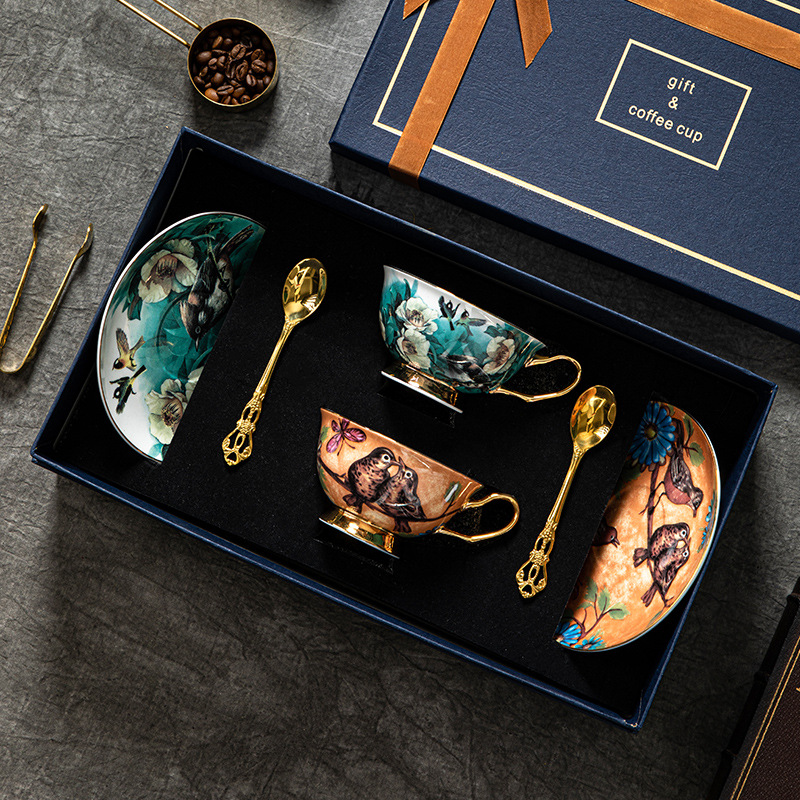 歐式田園風咖啡杯碟