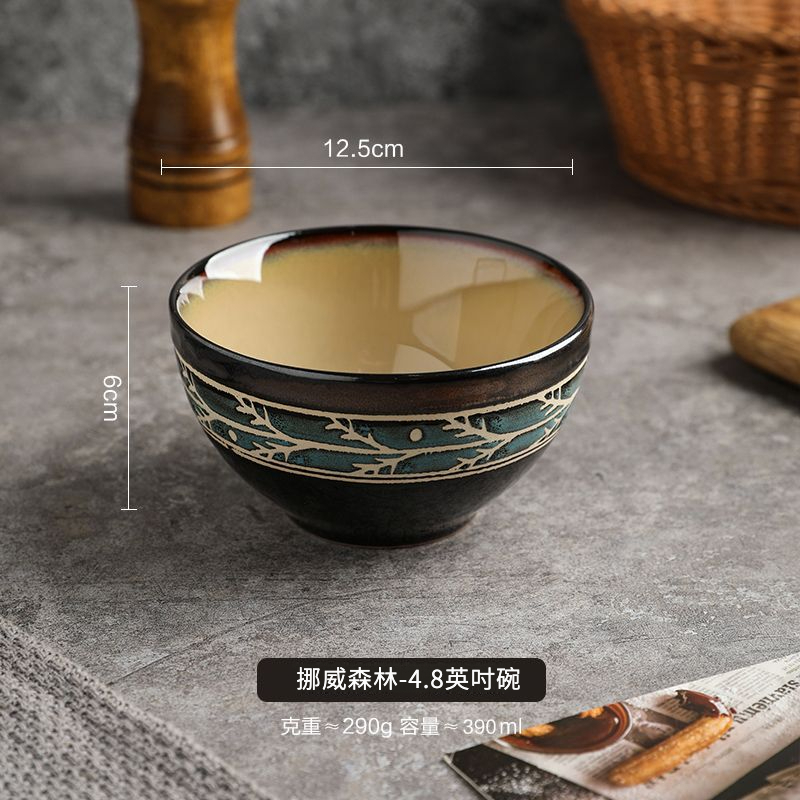 日式復古陶瓷米飯