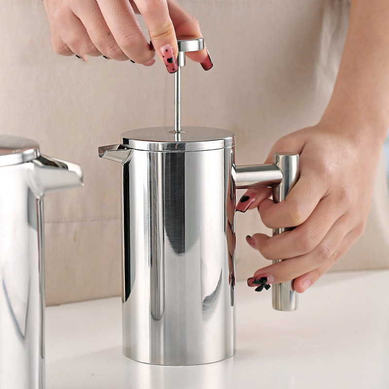 雙層304不鏽鋼法壓壺