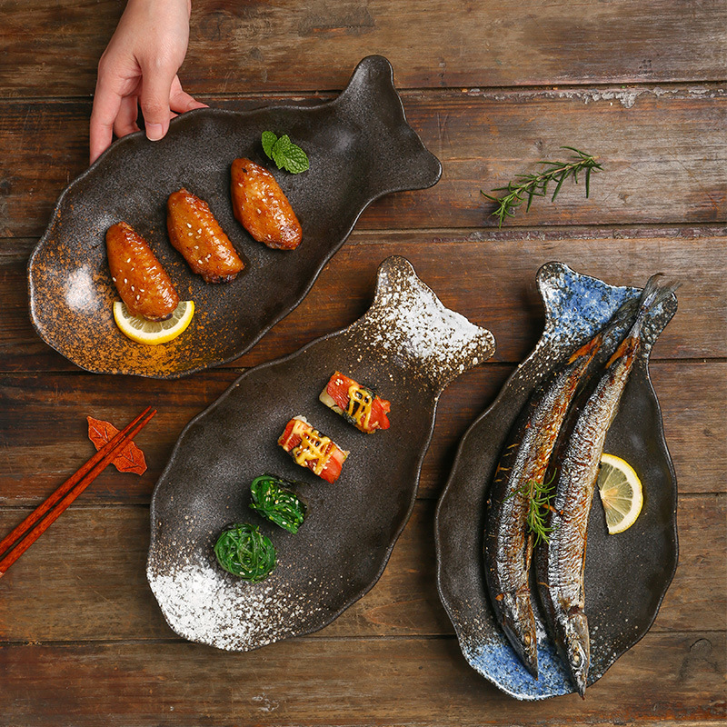 陶瓷蒸魚創意盤