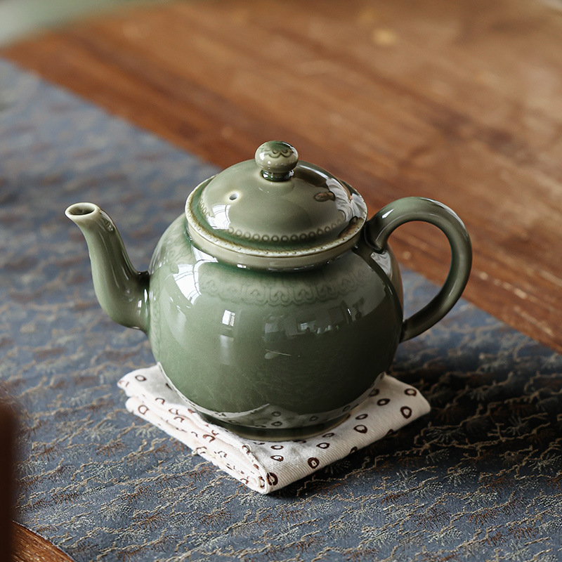 越窯青瓷茶壺