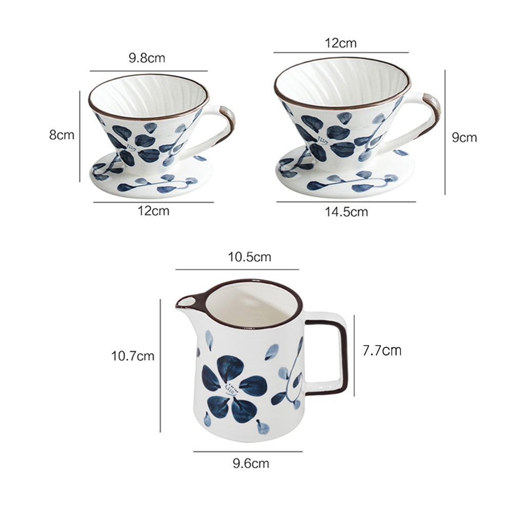 手繪日式陶瓷滴漏式咖啡過濾器